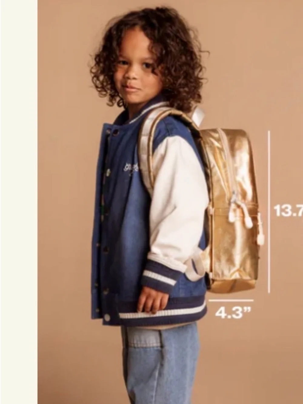 STATE Metallic Teal Heart Backpack (mini Kane)